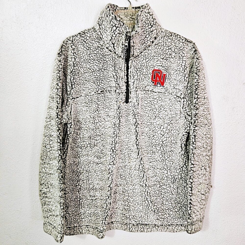 Boxercraft Olathe North Women's Gray Sherpa 1/4 Zip Pullover Size M